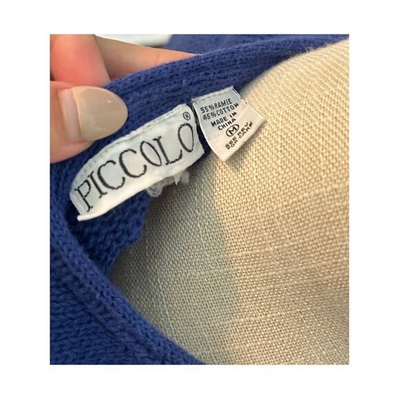 Vintage Blue Sweater Vest Size Medium - Picture 4 of 6